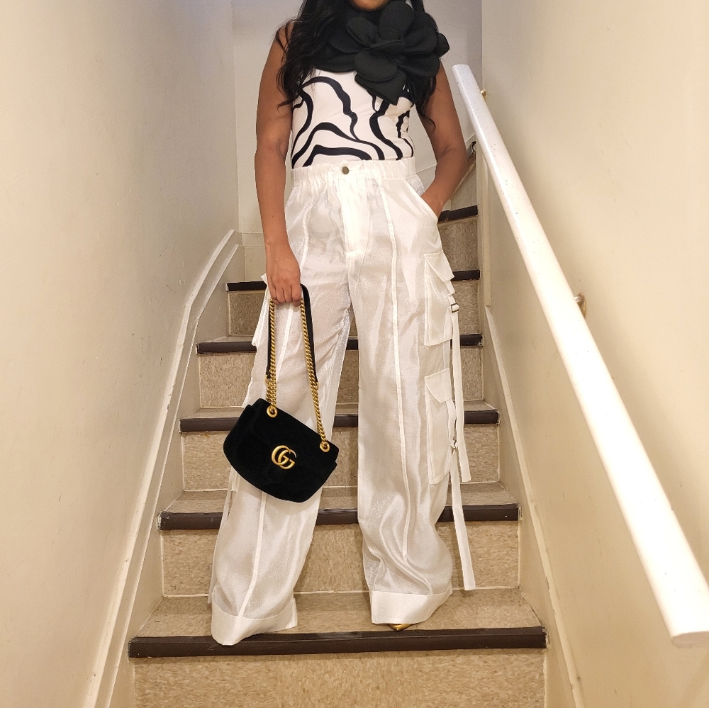 Stylish White Cargo Pants for Women